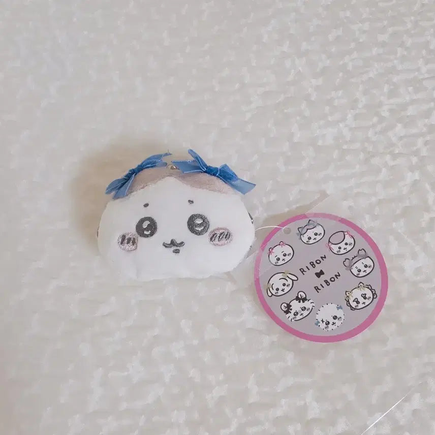 [BUNJANG] Chiikawa Hachiwara Ribbon Coin Pouch / 치이카와 리본 동전 파우치 하치와레
