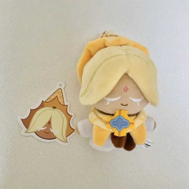 [BUNJANG] Cookie Run Kingdom Pure Vanilla Cookie Keyring Plush / 쿠키런 킹덤 퓨어바닐라 쿠키 키링 인형