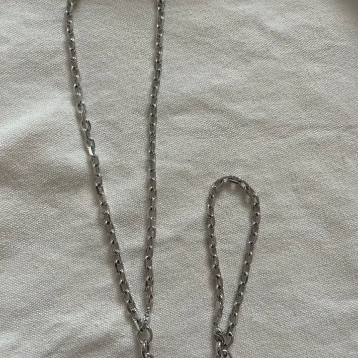 [BUNJANG] Bag Pendant Necklace and Bracelet Set / 가방펜던트 목걸이 팔찌 세트
