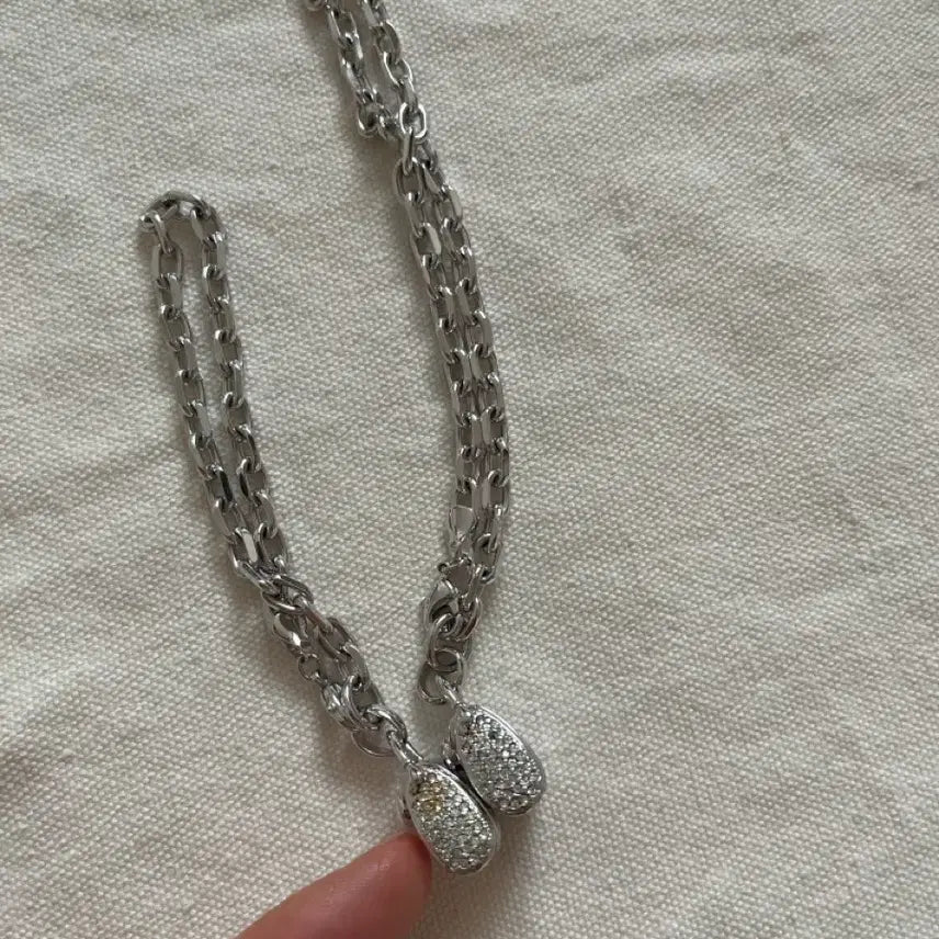 [BUNJANG] Bag Pendant Necklace and Bracelet Set / 가방펜던트 목걸이 팔찌 세트