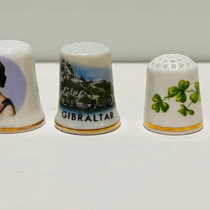 [BUNJANG] Antique English Ceramic Thimble Set / 앤틱영국도자기골무세트