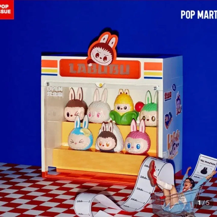 [BUNJANG] Pop Mart Labubu Suspicious Convenience Store Display Container / 팝마트 라부부 편의점 컨테이너 장식장
