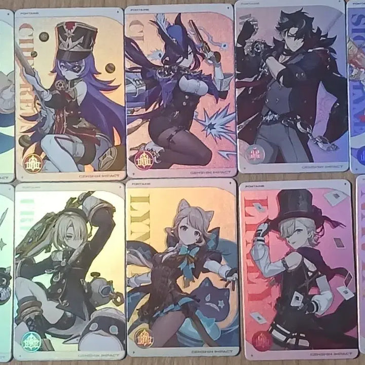 [BUNJANG] Genshin Impact Fontaine Card Set (10 Types) / 원신 박맛젤 폰타인 카드 10종 세트