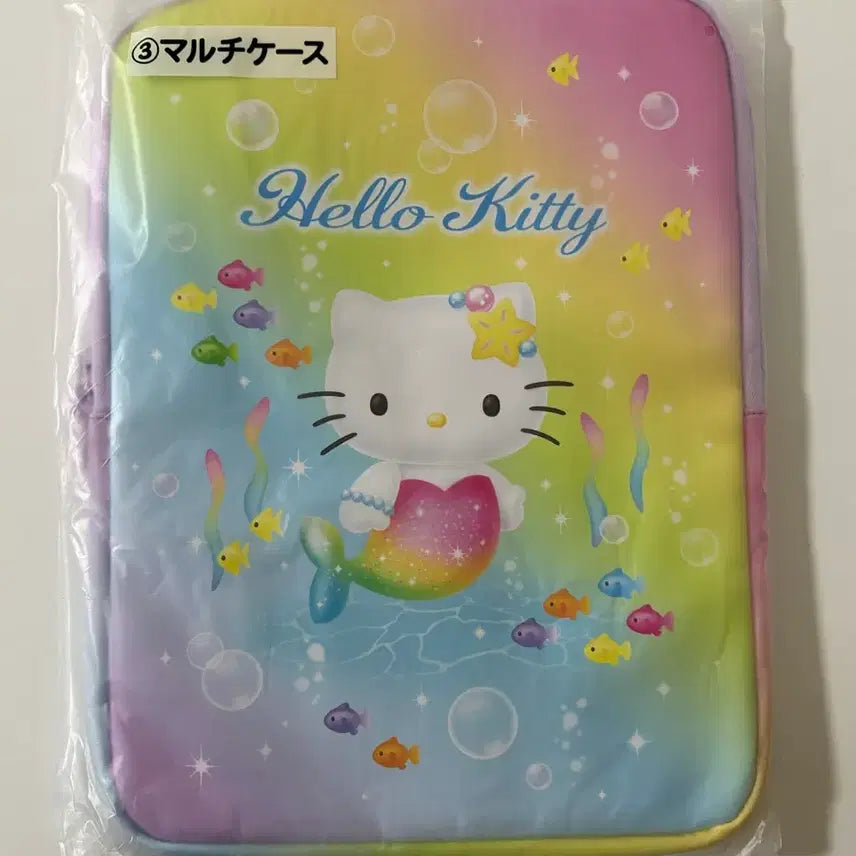 [BUNJANG] Hello Kitty Little Mermaid Ichiban Kuji Prize A Laptop Pouch Multi Case / 헬로키티 인어공주 쿠지 3등상 노트북 파우치 멀티 케이스