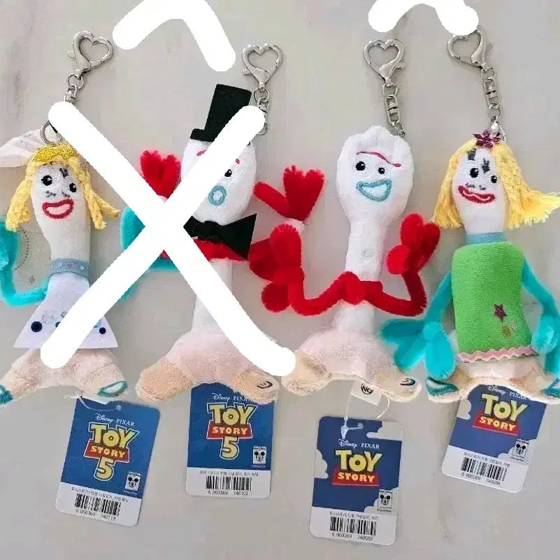 [BUNJANG] Disney Pixar Toy Story Forky Wedding Doll Keychain / (새상품/개단가) 토이스토리 포키 웨딩 인형 키링