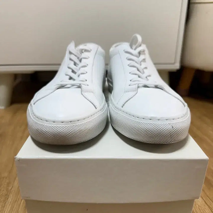 [BUNJANG] Common Projects Achilles Low White Leather Sneakers Size 42 / 커먼 프로젝트 오리지날 아킬레스 로우 화이트 42