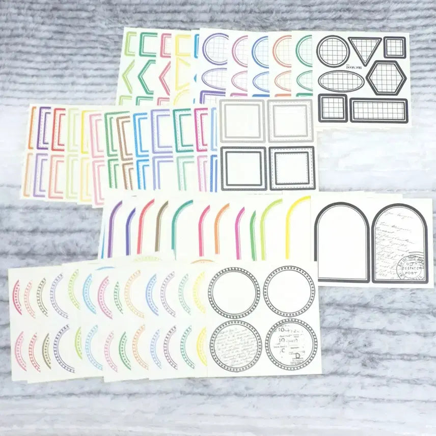 [BUNJANG] Yparang Color Label Stickers / 이파랑 컬러 라벨