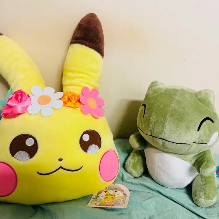 [BUNJANG] Pokemon Center Pikachu Plush Doll / 대타출동 화관 부활절 피카츄 인형 포켓몬센터