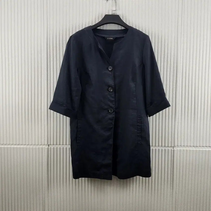 [BUNJANG] 77 Linen 7/10 Sleeve Jacket / [77]시엔 7부 린넨 자켓