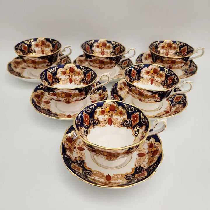 [BUNJANG] Royal Albert Heirloom Imari-Style Teacup &amp; Saucer Set / 로얄 알버트 이마리풍 에어룸(Heirloom) 가보 찻잔 커피잔 컵&amp;소서
