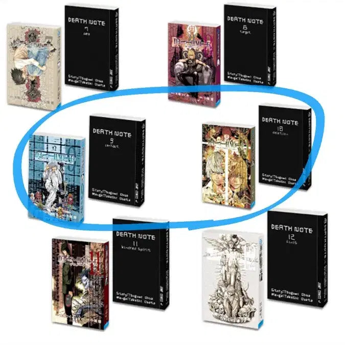 [BUNJANG] Death Note Manga Gacha Series 2 Volumes 9 &amp; 10 Bundle Set (Sealed) / 일괄)데스노트 만화책 가챠 콩가샤 2탄 9권+10권 미개봉