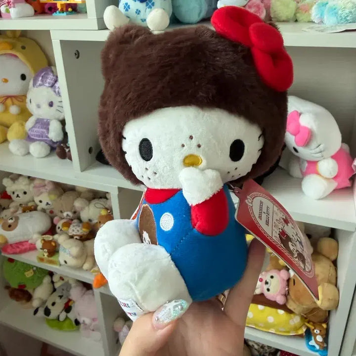 [BUNJANG] Monchhichi x Hello Kitty Collaboration Doll / 몬치치 키티 콜라보 인형