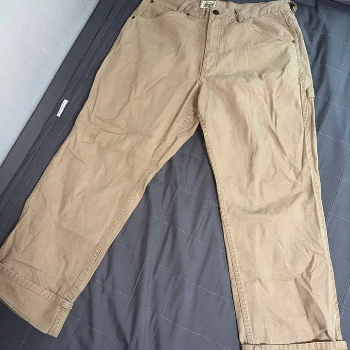 [BUNJANG] Vintage Beige Cotton Trousers / 빈티지 베이지 면 바지