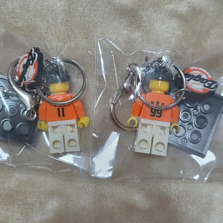 [BUNJANG] Hanwha Eagles Ryu Hyun Jin &amp; Um Sang Baek Lego Keychain Bundle Set / 한화이글스 레고키링 류현진 엄상백 일괄 판매합니다