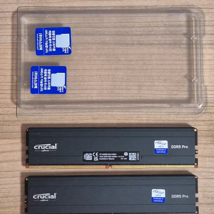 [BUNJANG] Micron DDR5-5600 16GB RAM (2-Piece Set) / (국내정품) 마이크론 ddr-5600 16GB pro 2개 팝니다