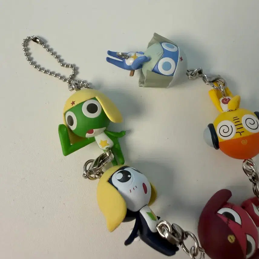 [BUNJANG] Sgt. Frog Keroro Series Gacha String Charms Bundle Set / 개구리 중사 케로로 줄줄이 대롱가챠 일괄
