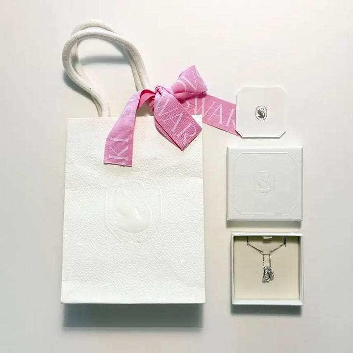 [BUNJANG] Swarovski Hyperbola Pendant Necklace Rhodium / (새상품) 스와로브스키 Hyperbola 펜던트 로듐 목걸이