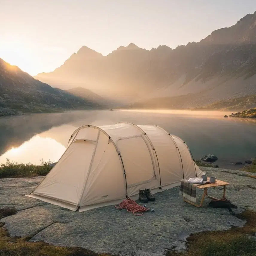 [BUNJANG] Kovea Gigas 510 Tunnel Tent Beige 4-Person / [새상품]코베아 기가스 510 텐트 터널형 텐트