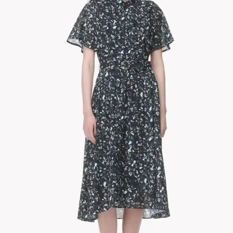 [BUNJANG] SJSJ Ribbon Print Dress / SJSJ 백 리본 프린트 고소영 원피스