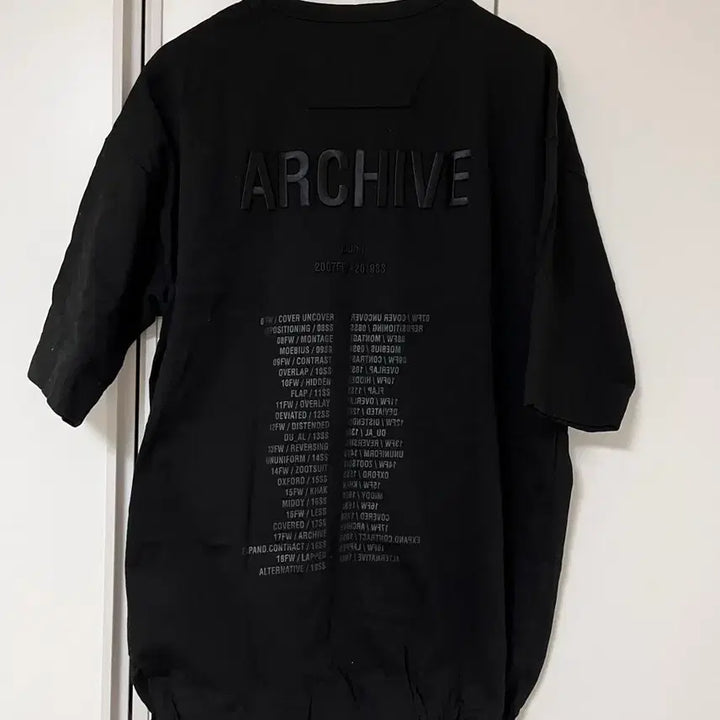 [BUNJANG] Juun.J Archive Oversized Fit Short Sleeve T-Shirt Black / 준지 아카이브 오버핏 반팔 S 블랙