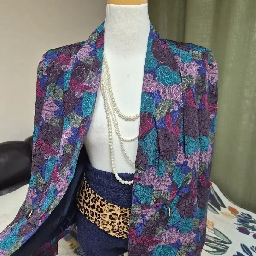 [BUNJANG] Jacquard Jacket Loose Fit / 색감예술 루즈핏 자가드자켓