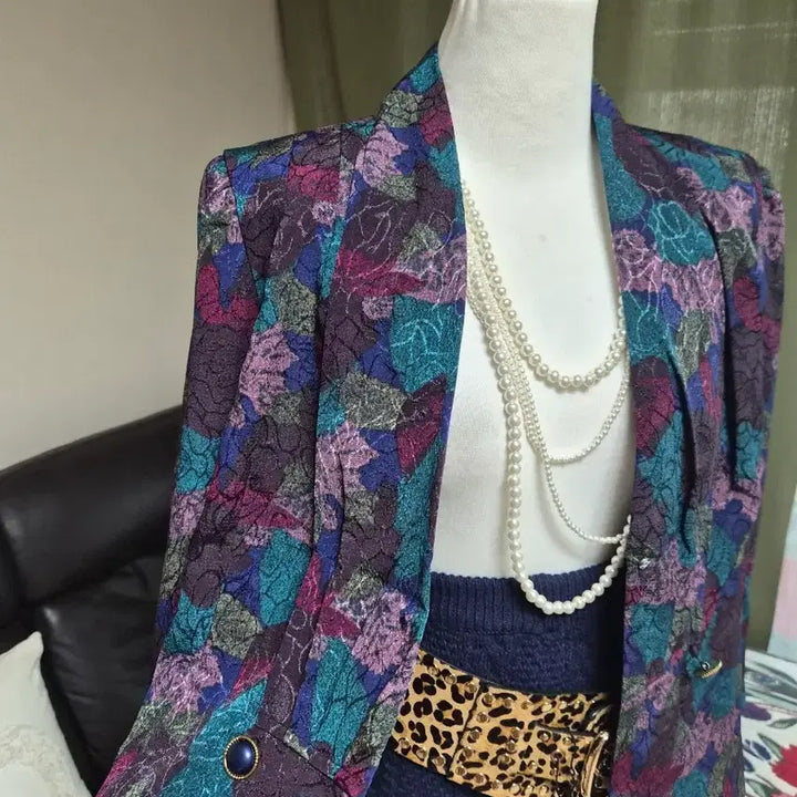 [BUNJANG] Jacquard Jacket Loose Fit / 색감예술 루즈핏 자가드자켓