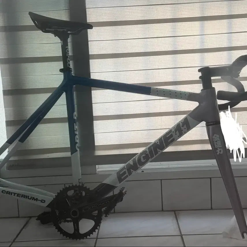 [BUNJANG] Engine11 Metal Blue Half-Bike M Size / 엔진11 메탈블루 반차 m사이즈