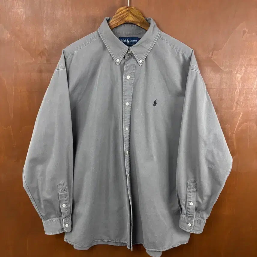 [BUNJANG] Polo Ralph Lauren Grey Shirt XL / 폴로 랄프로렌 셔츠 그레이