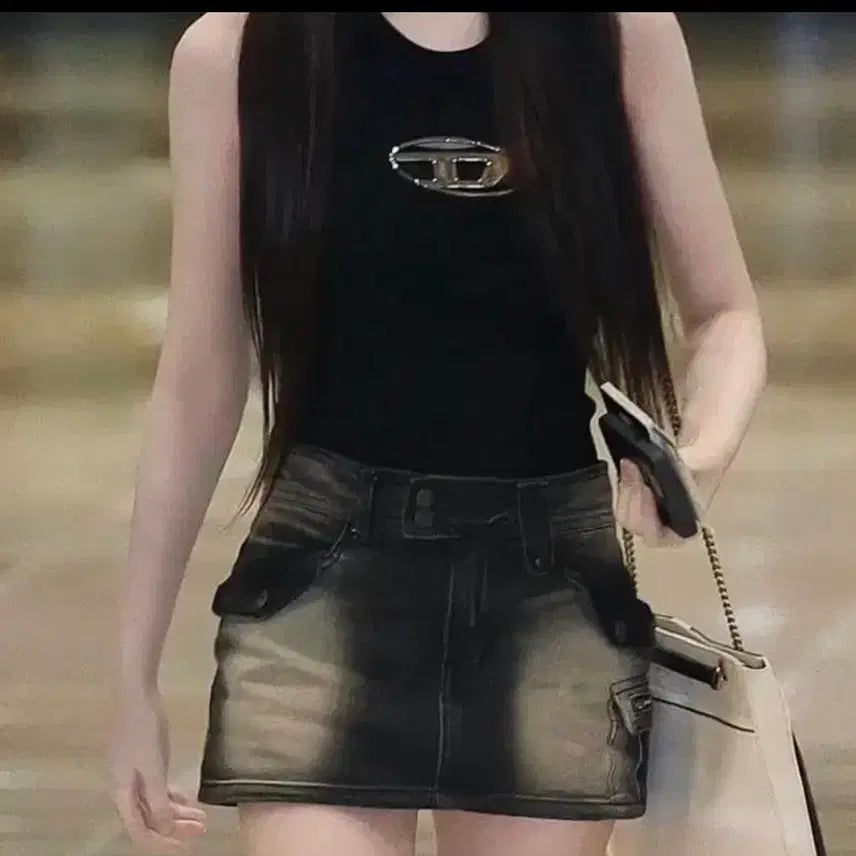 [BUNJANG] Diesel Black Tank Top / 디젤 탱크탑 블랙 정품