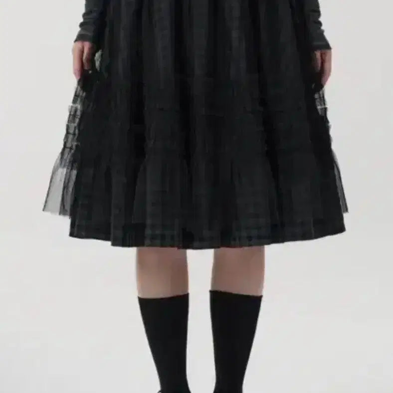 [BUNJANG] OHEHIO Check Kankan Frill Skirt / 오헤시오 체크 캉캉프릴스커트
