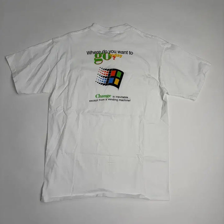 [BUNJANG] Microsoft 90s T-Shirt (White) / 90s Microsoft Tee (white)