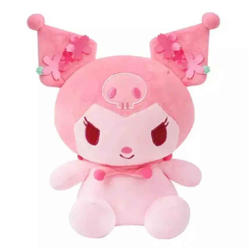 [BUNJANG] Sanrio Kuromi Cherry Blossom Medium Plush / 산리오 쿠로미 체리블라썸 중형 새상품