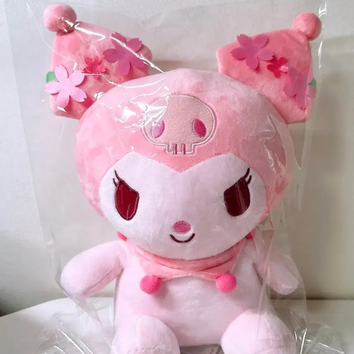 [BUNJANG] Sanrio Kuromi Cherry Blossom Medium Plush / 산리오 쿠로미 체리블라썸 중형 새상품