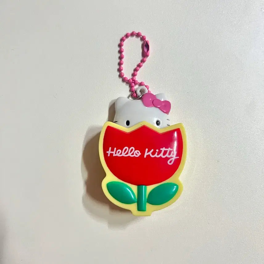 [BUNJANG] Vintage Hello Kitty Tulip Keychain / 할인고정) 고전 키티 튤립 키링