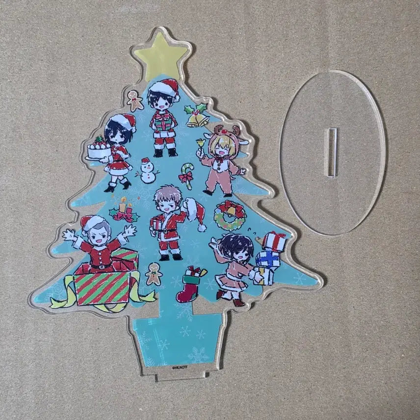 [BUNJANG] Attack on Titan Christmas Tree Acrylic Standee Eren Mikasa Armin Jean Connie Sasha / 진격의거인 크리스마스 트리 아크릴스탠드 에렌 미카사 아르민 쟝 코니 사샤