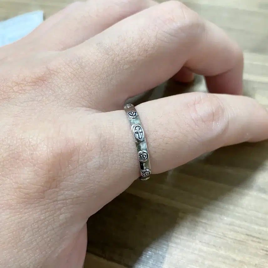 [SOLD OUT] [새상품] 실버 묵주반지(회전X)