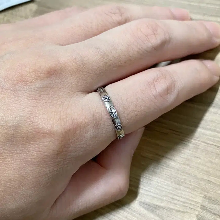 [SOLD OUT] [새상품] 실버 묵주반지(회전X)