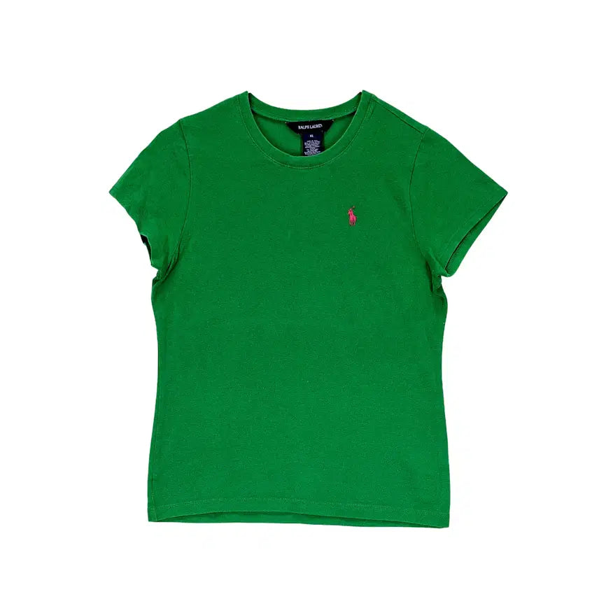 [SOLD OUT] 랄프로렌 여성 클래식한 반팔티 85 그린 08334