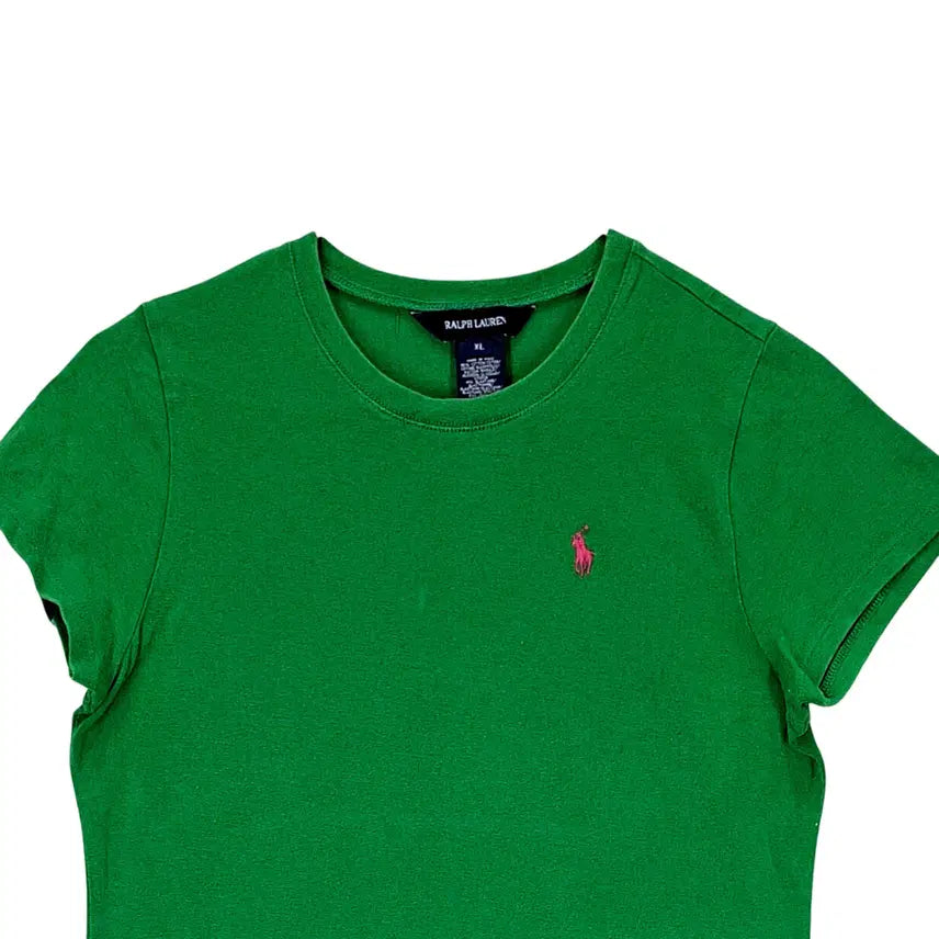 [SOLD OUT] 랄프로렌 여성 클래식한 반팔티 85 그린 08334