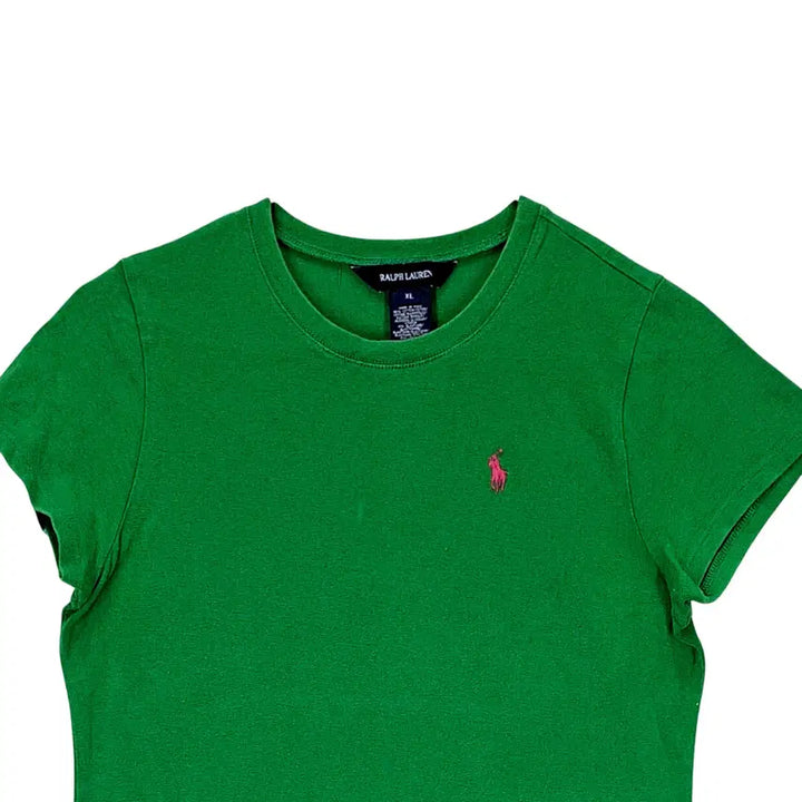 [SOLD OUT] 랄프로렌 여성 클래식한 반팔티 85 그린 08334