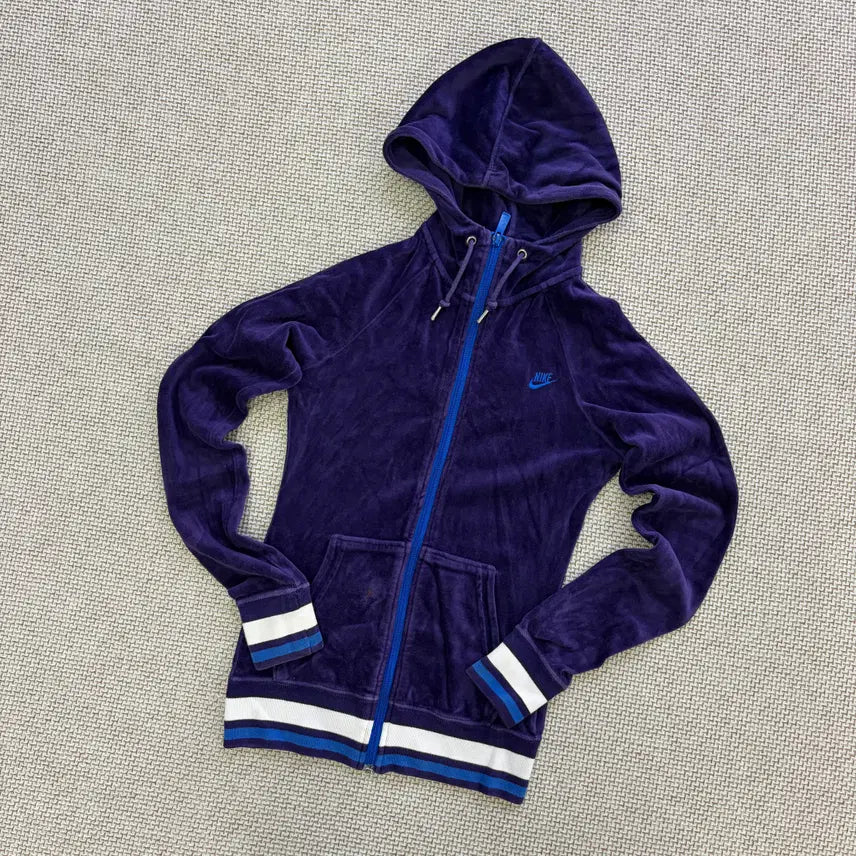 [SOLD OUT] S 나이키 벨벳 후드 집업 0623D1