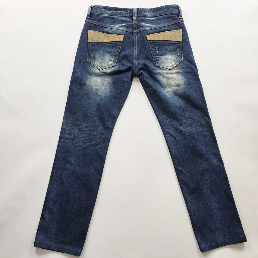 [SOLD OUT] 지프 청바지 패치워크 약스 워싱 데님팬츠 사이즈30 R6221
