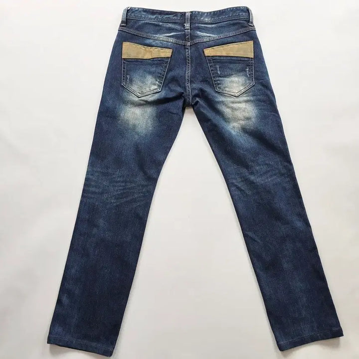 [SOLD OUT] 지프 청바지 패치워크 약스 워싱 데님팬츠 사이즈30 R6221