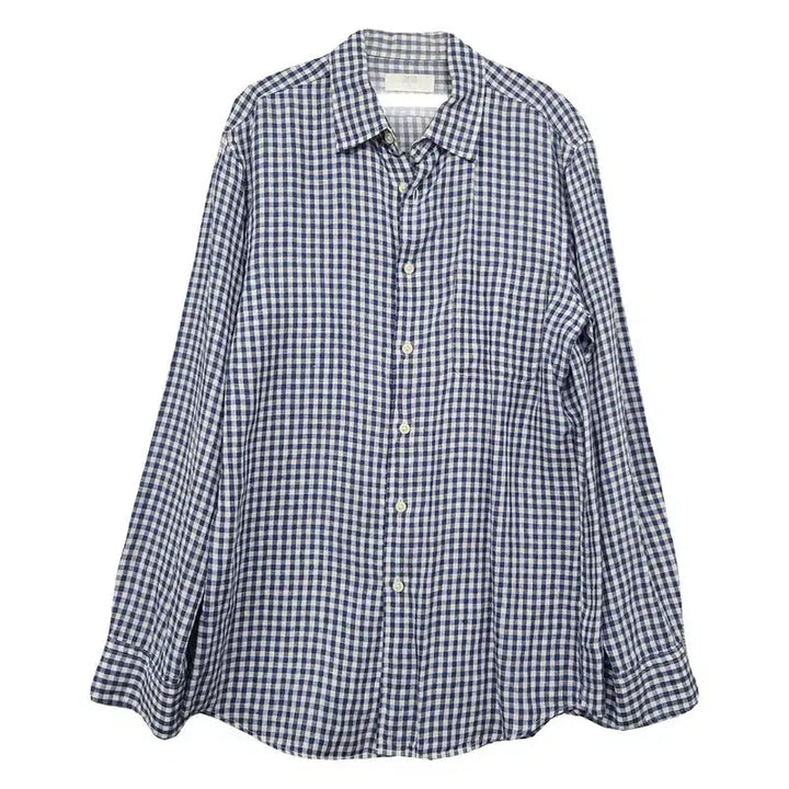 [SOLD OUT] 유니클로 체크 네이비 셔츠 M