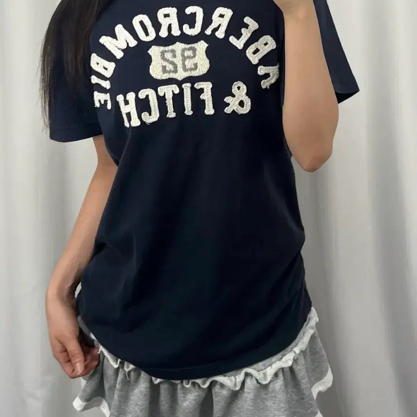 [SOLD OUT] 아베크롬비 네이비 빅로고 반팔