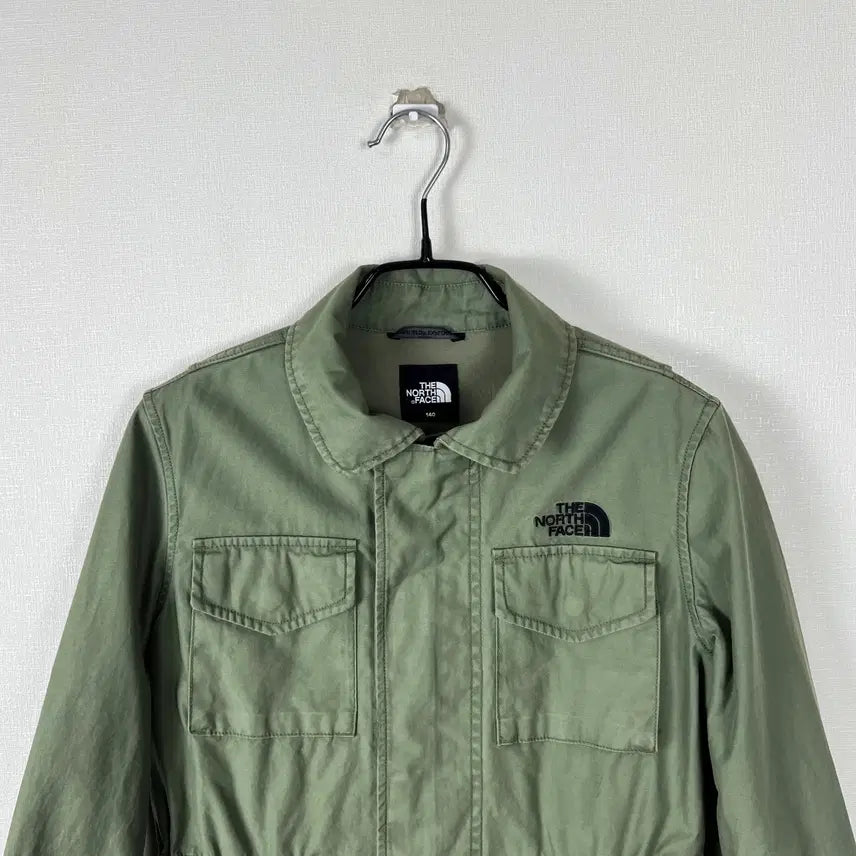 [SOLD OUT] 노스페이스 카키 바람막이 자켓 점퍼 아동140 9 10 라덴 빈티지