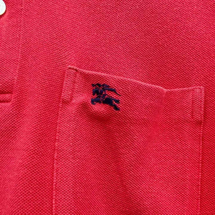 [SOLD OUT] (M) 버버리 카라넥 티셔츠 레드