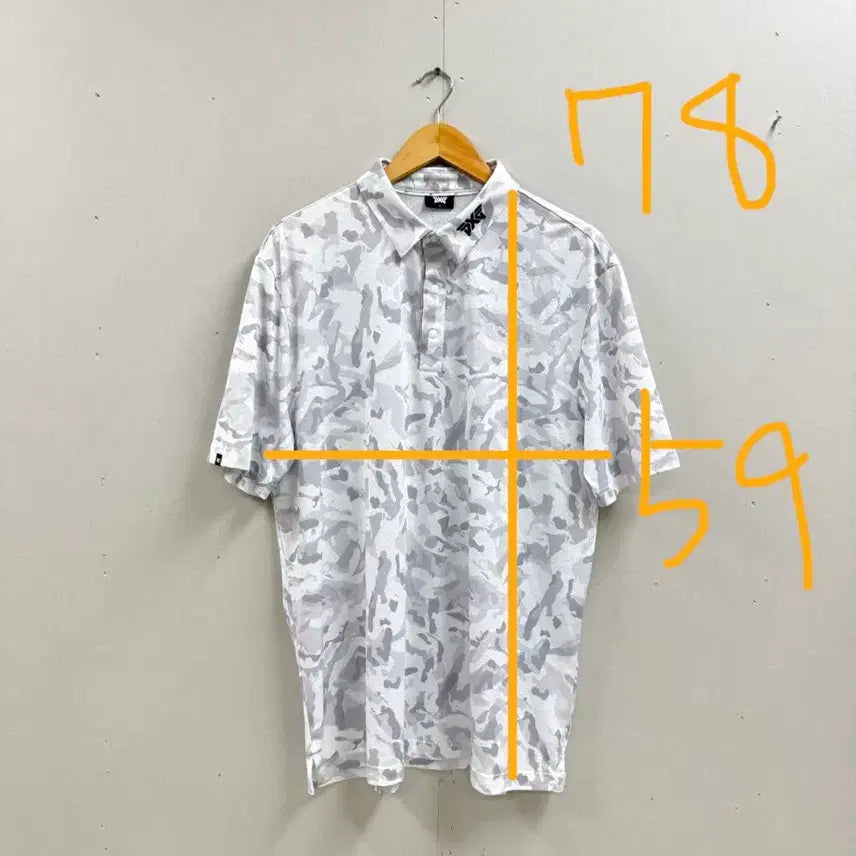 [SOLD OUT] 남성 L-XL / PXG 카모플라주 반팔 카라티