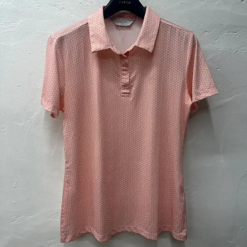 [SOLD OUT] 밀라숀 여 카라티 연핑크패턴/기능성/반팔 95