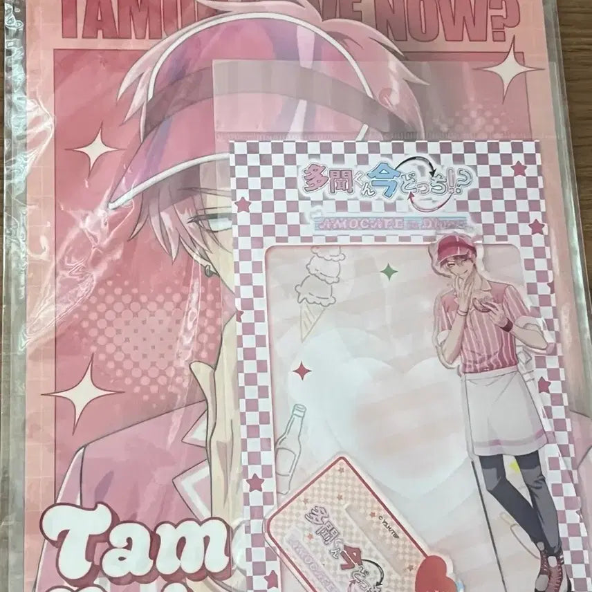 [BUNJANG] Tamon-kun Acrylic Stand &amp; A5 Clear Poster Set / 타몬군 지금 어느쪽?! 카페 콜라보 아크릴 +a5 클리어포스터 세트 팝니